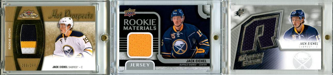 2016 Jack Eichel Game Worn Buffalo Sabres Warm Up Jersey - Used