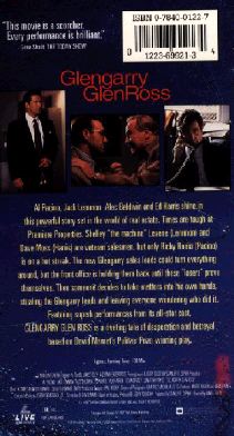 Glengarry Glen Ross - Back Cover